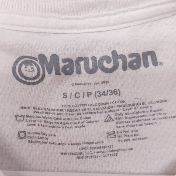 Maruchan Instant Lunch Casual Graphic T-Shirt Adult Mens Size Small S White - Picture 3 of 11